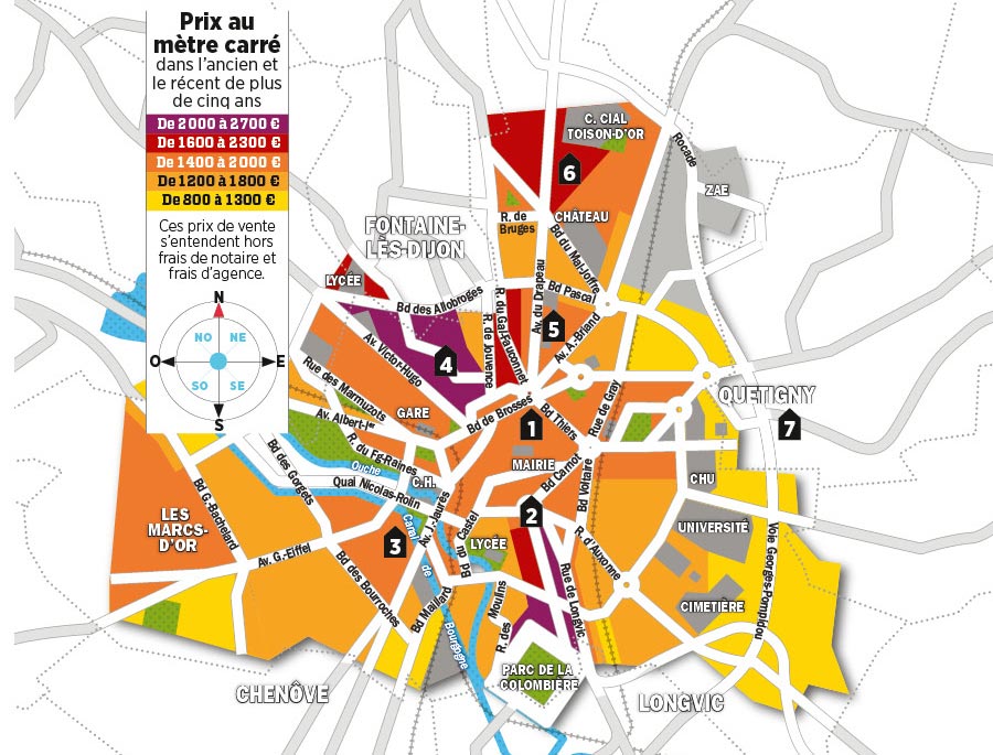 Quels prix de l’immobilier à Dijon ?