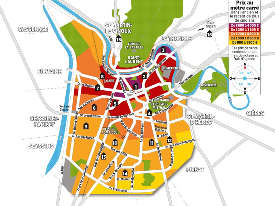 Quels sont les prix de l’immobilier à Grenoble ?