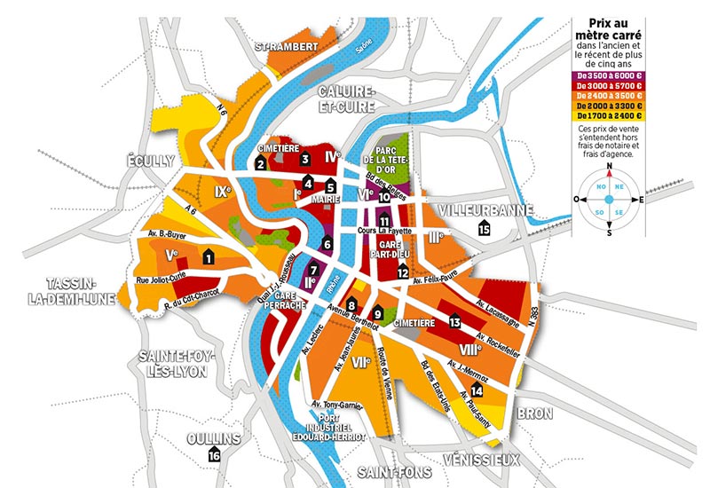 Quels sont les prix de l’immobilier à Lyon ?
