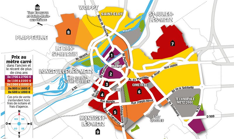 Quels sont les prix de l’immobilier à Metz ?