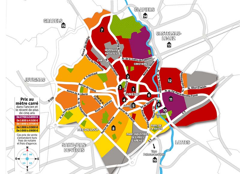 Quels sont les prix de l’immobilier à Montpellier ?