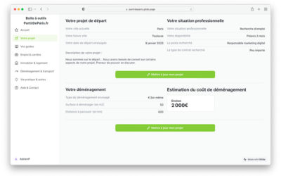 L’application “Boite à outils” de PartirDeParis.fr